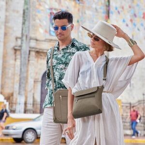 Travelon Anti-Theft Classic Mini Shoulder Bag in grey